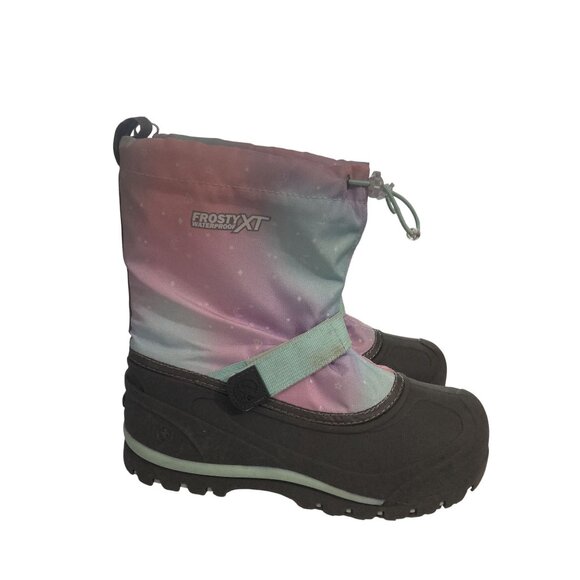 Northside Frosty XT big Kids youth Size 4 pink gray Waterproof lined Snow Boots - Picture 4 of 8
